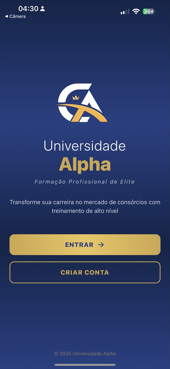 Universidade Alpha — Aplicativo mobile desenvolvido pela Nexus